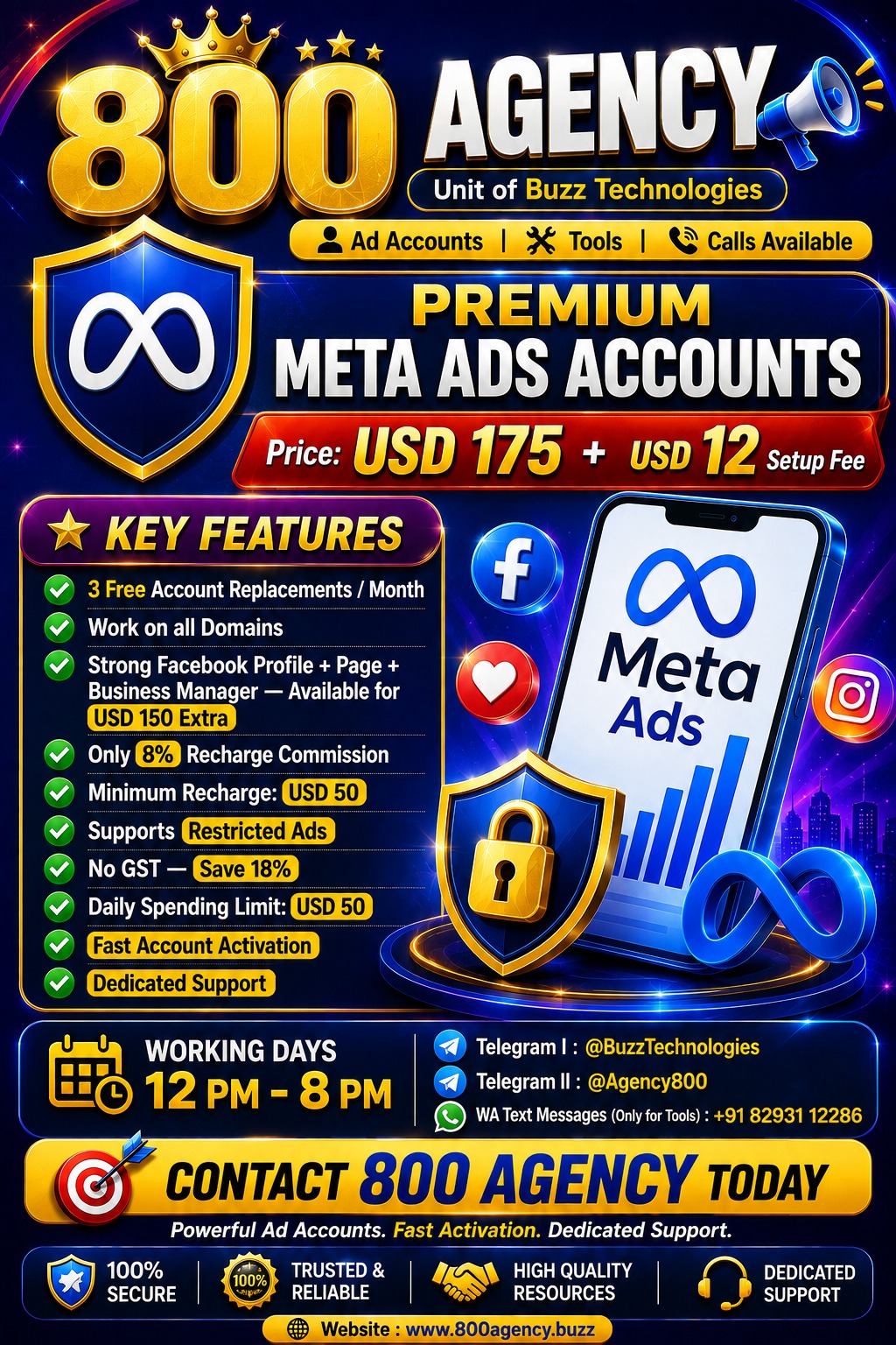 Premium Meta Agency Ad Accounts